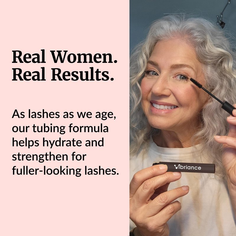 Vibriance Volumizing Tubing Mascara, Soft Black - Hypoallergenic, Moisturizing, Lifting, Long-Lasting - Special Tube Formula for 50+