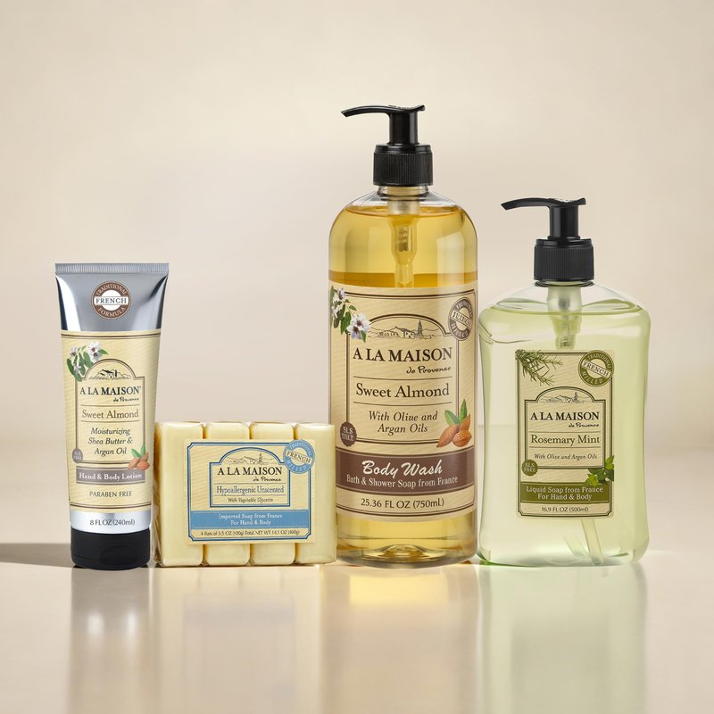 A LA MAISON Honeysuckle French Liquid Hand Soap - Natural Hand Wash Made with Essential Oils - Biodegradable, Plant-Based, Vegan, Cruelty-Free, Alcohol & Paraben Free (16.9 oz, 2 Pack)