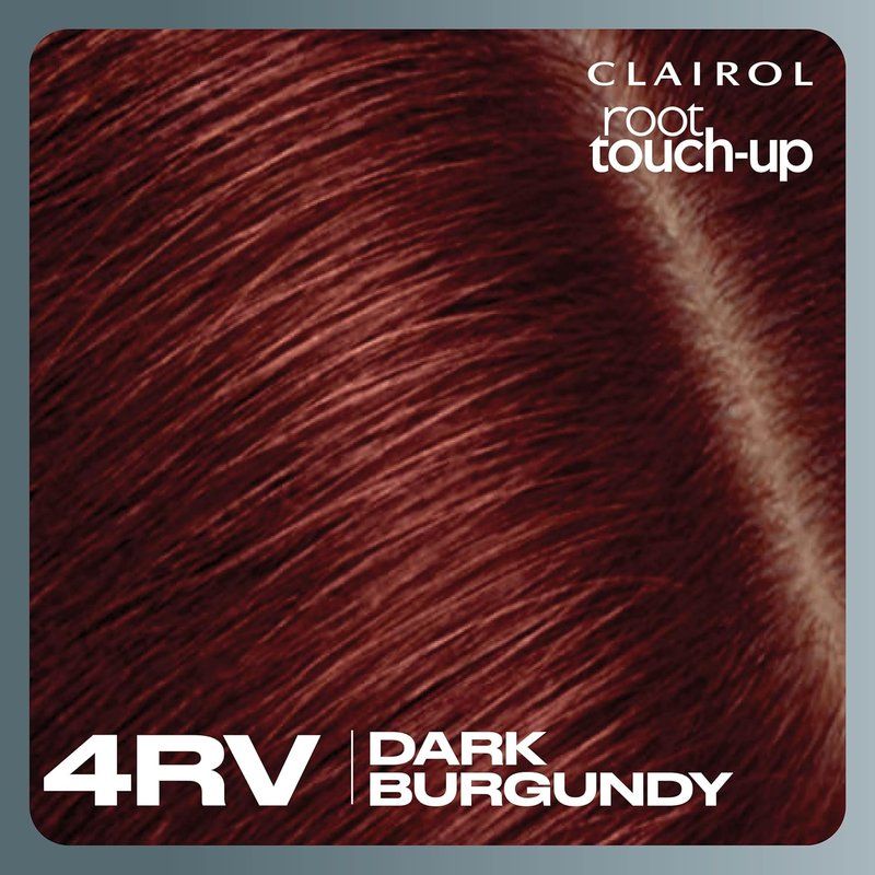 Clairol Root Touch-Up | Nice'n Easy Permanent Hair Dye - 4RV Dark Burgundy, 2-Pack