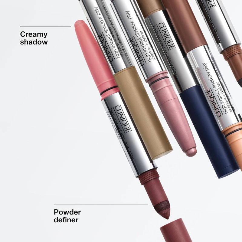 Clinique High Impact Shadow Play - Crease Proof Eyeliner & Eyeshadow | Water Resistant, Safe for Sensitive Eyes