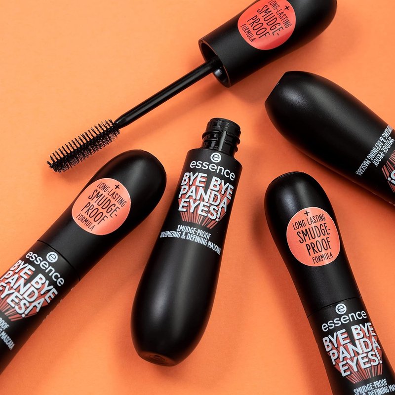 Essence | Bye Bye Panda Eyes Tubing Mascara | Smudge-Proof & Volumizing | Vegan, Cruelty-Free, Paraben-Free (1 Pack)