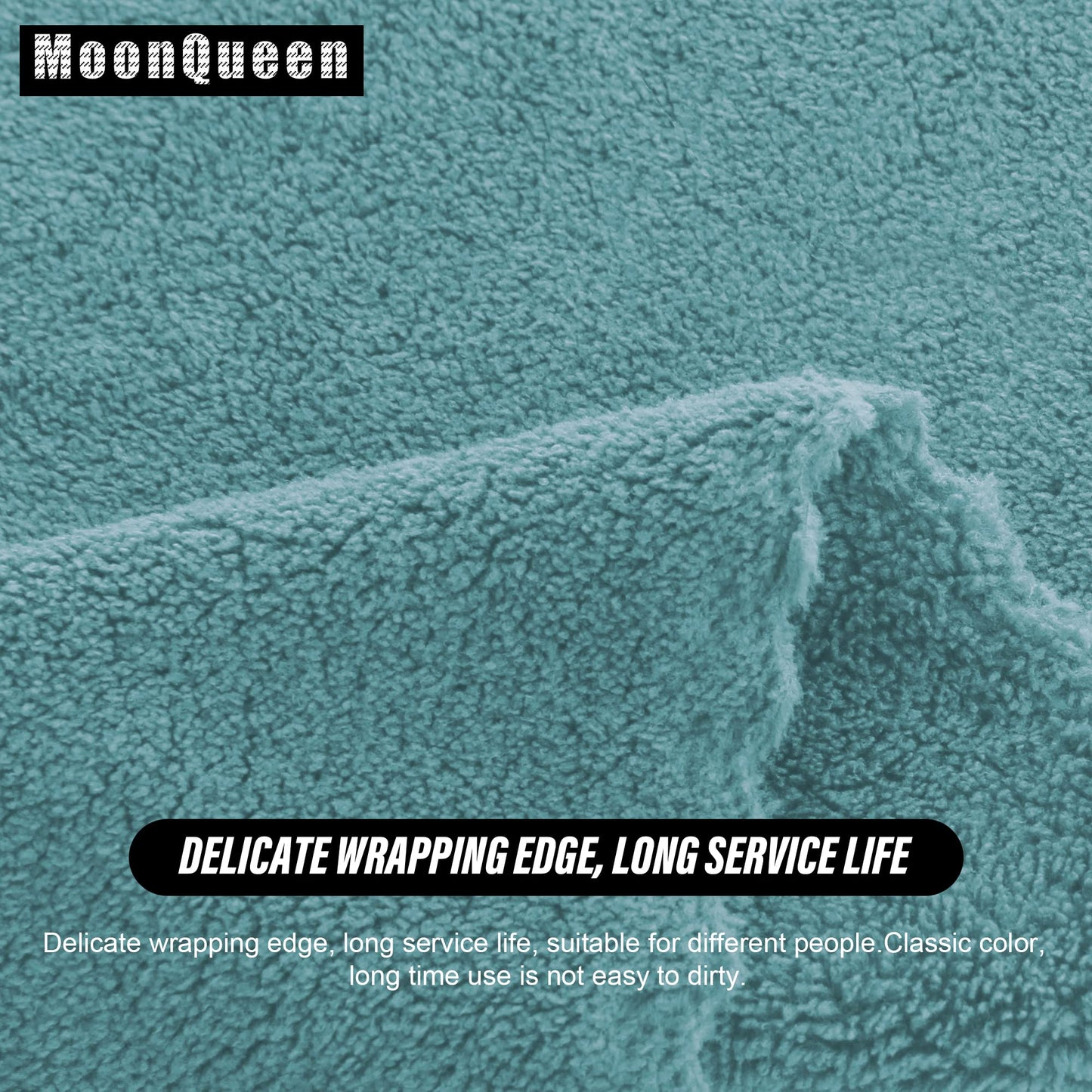 MOONQUEEN Ultra Soft Premium Washcloths Set - 12 x 12 inches - 24 Pack - Quick Drying - Highly Absorbent Coral Velvet Bathroom Wash Clothes - Use as Bath, Spa, Facial, Fingertip Towel (Teal)
