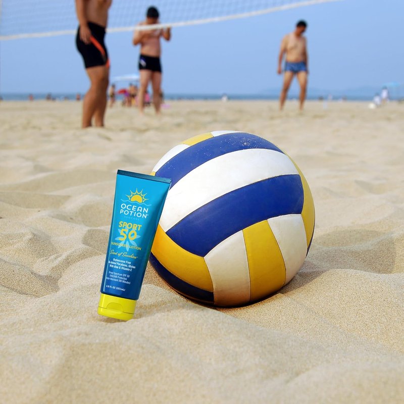 Ocean Potion Sport SPF 50 Sunscreen Lotion - Broad Spectrum UVA/UVB Protection with Aloe & Vitamin E | Travel Size 6.8 oz