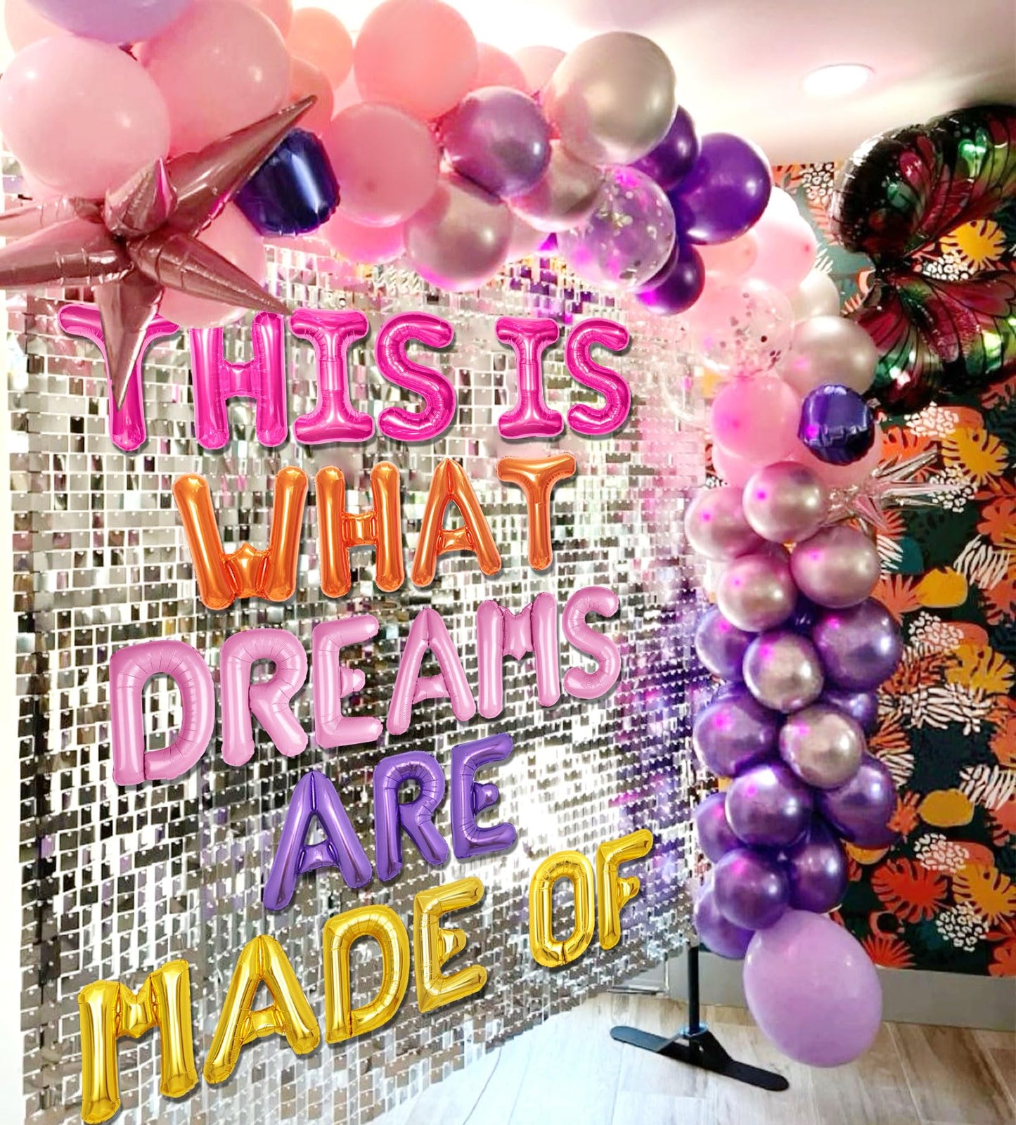 Y2K Party Decorations This Is What Dreams Are Made of Banner for Teenage Dream Banner 2000s Baby Party Decoration Y2K 2000s Pink Party Decorations with Latex Balloons