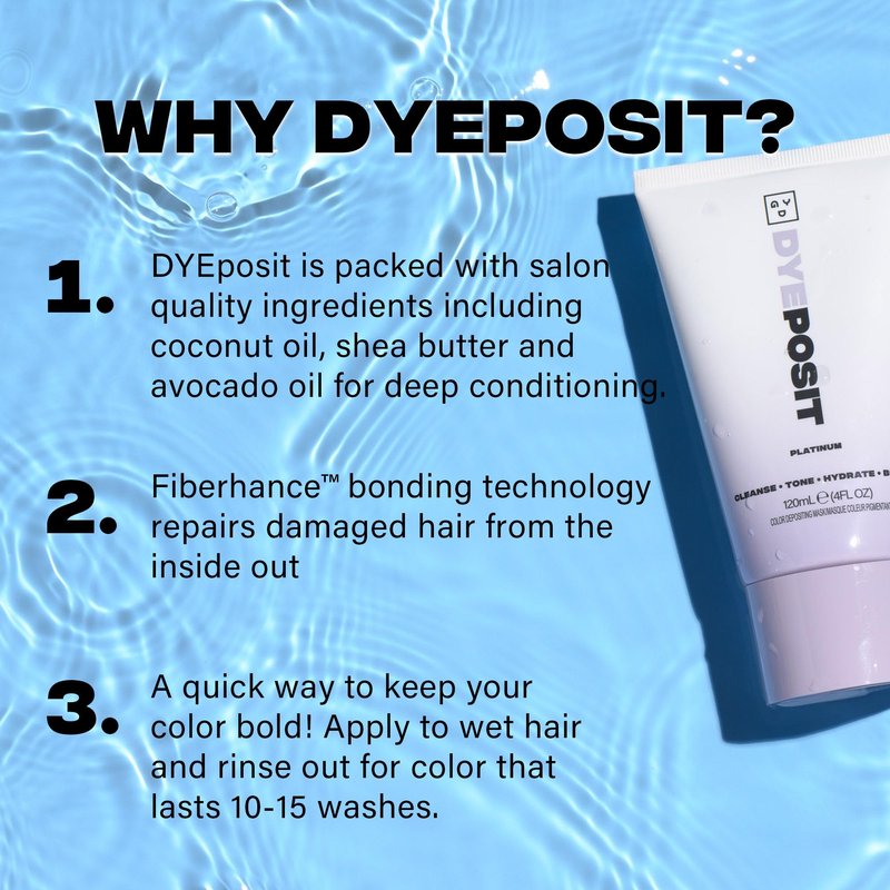 Good Dye Young Color Depositing Mask, DYEposit Color Depositing Conditioner, Toning Treatment, Tone & Enhance Color-Treated Hair - Semi Permanent Hair Dye, Vegan and Cruelty-Free (Chocolate) 4 fl oz