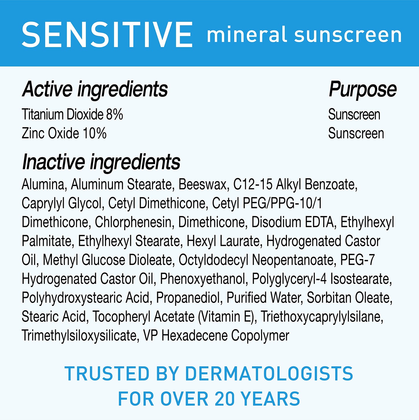 BLUE LIZARD Mineral Sunscreen, SPF 50+, Tube, Zinc Oxide | Water Resistant | Fragrance Free | For Sensitive Skin | 5 Fl Oz Pack of 2