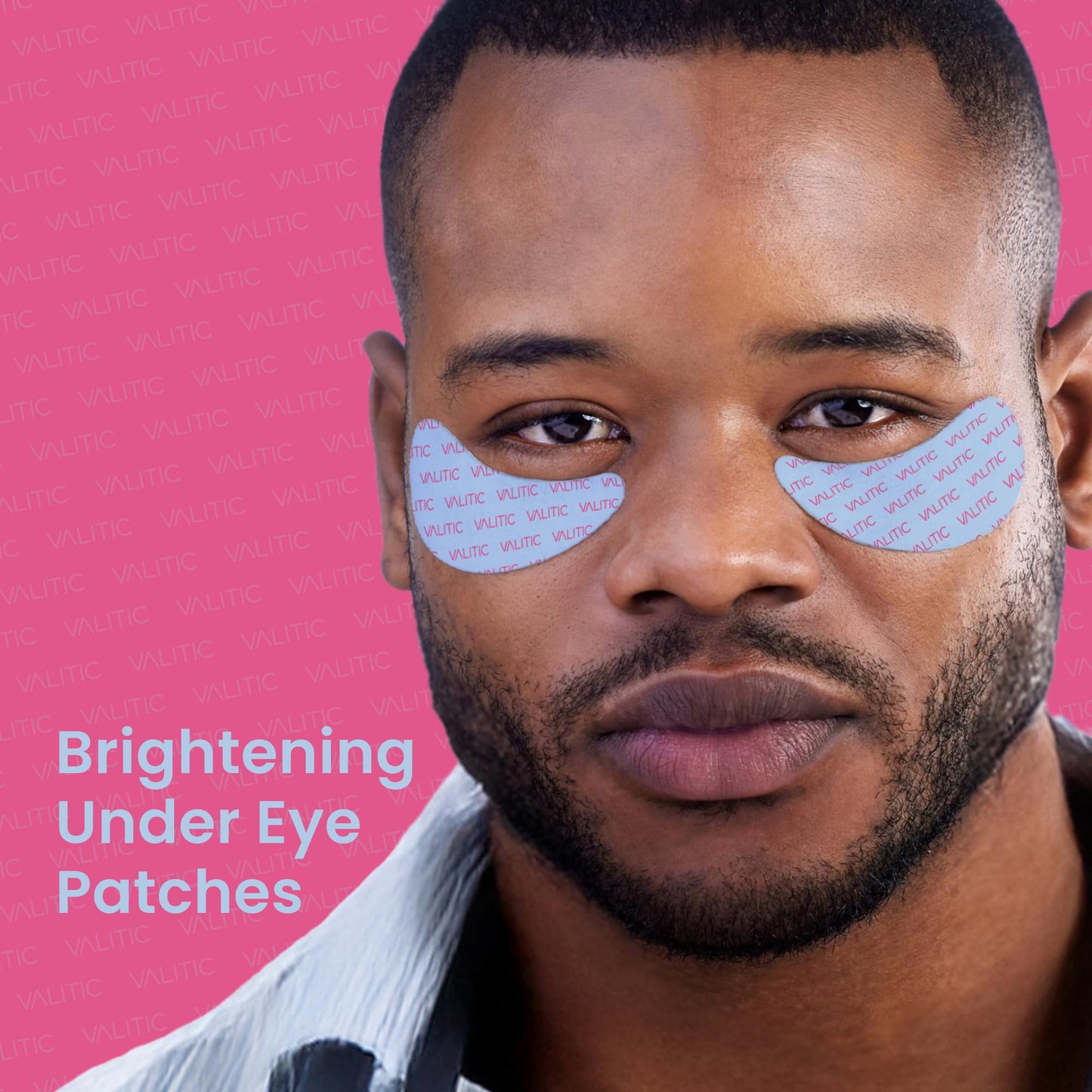 VALITIC Kojic Acid Under Eye Masks - Brightening Under Eye Patches Travel Essentials for Women and Men - Fades Dark Circles and Reduces Puffy Eyes - with Niacinamide, Collagen and Caffeine - 6 Pack