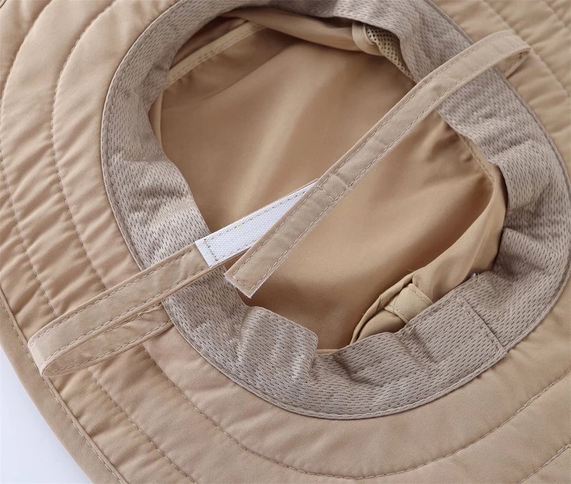 Connectyle Kids UPF 50+ Bucket Sun Hat UV Sun Protection Hats Wide Brim Summer Beach Hat Dark Khaki