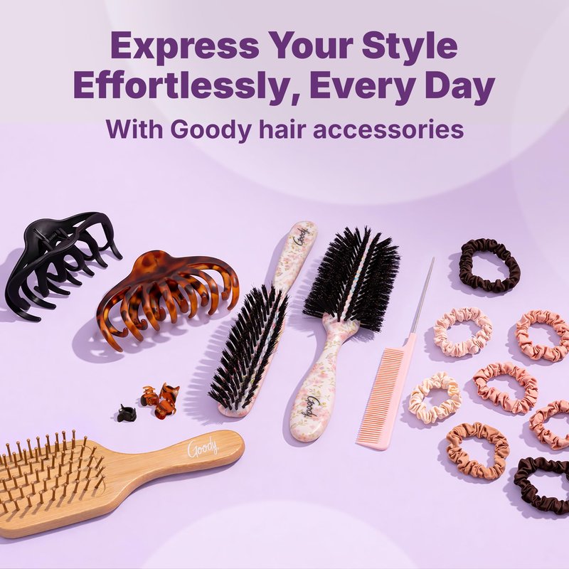 Goody SlideProof Large Hair Clips, Stylish, Secure Grip Octopus Claw Clips for Thick Hair, Styling Accessories for All Occasions & Longer Lengths, Gifts for Women & Girls, Black & Tortoiseshell, 2 Ct