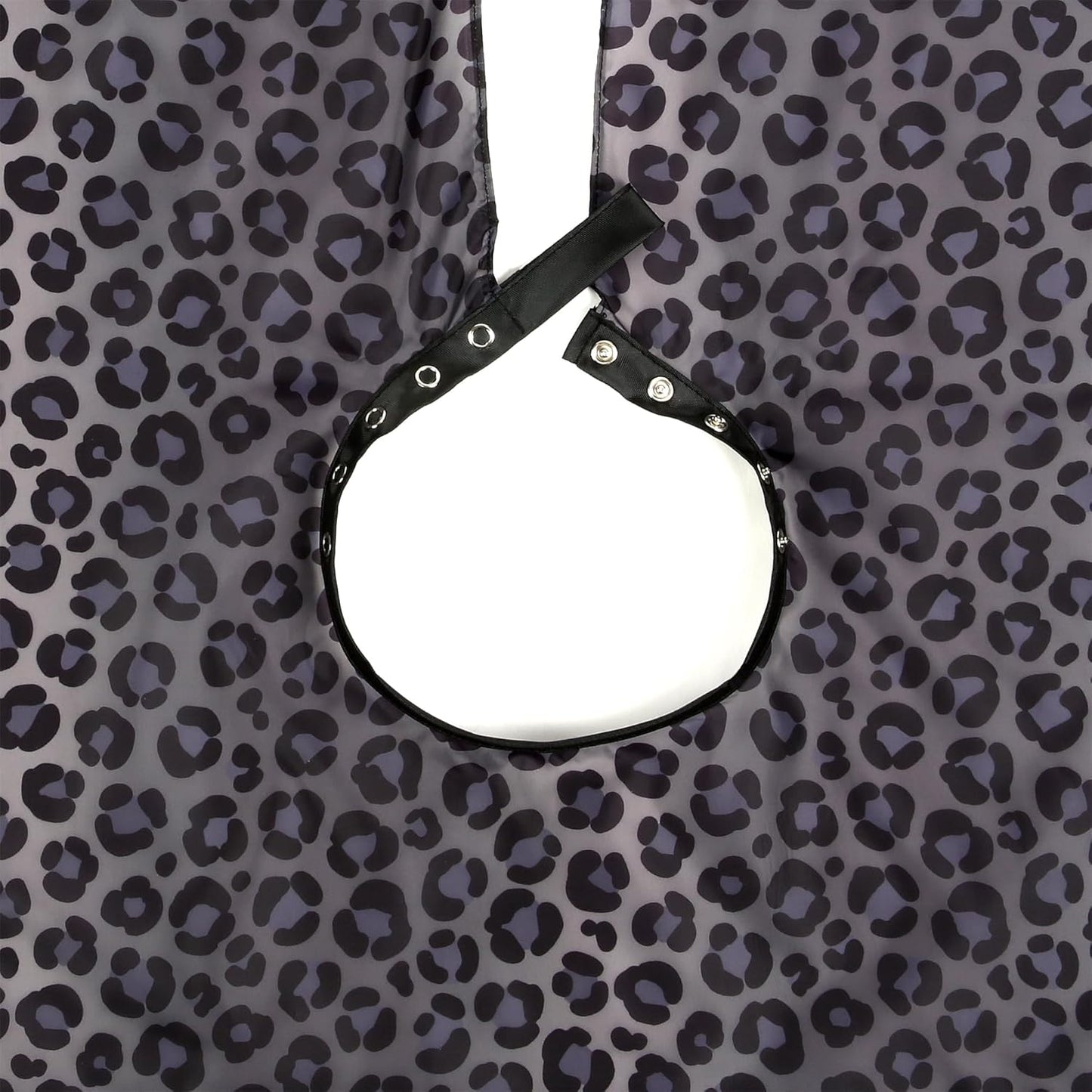 Waterproof Leopard Hairdresser Cape - Stylish Hair Cutting & Shampoo Cape for Salons | Durable Snaps