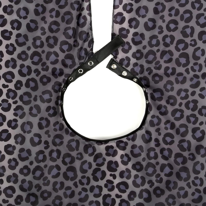 Waterproof Leopard Hairdresser Cape - Stylish Hair Cutting & Shampoo Cape for Salons | Durable Snaps