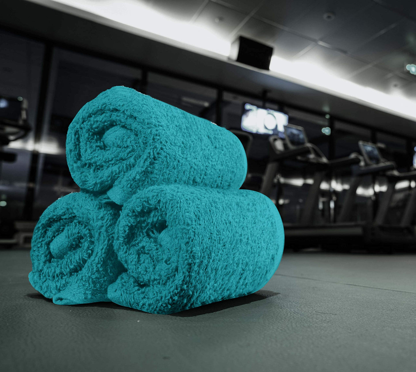 Utopia Towels 12 Pack Cotton Washcloths Set, 100% Ring Spun Cotton, Premium Flannel Face Cloths, Highly Absorbent and Soft Feel Fingertip Towels, Turquoise
