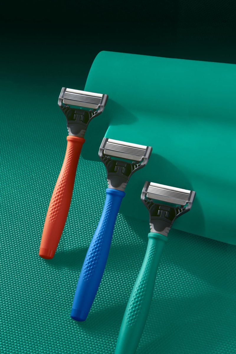 Harry's Original Razor for Men - Razor Handle and Blade Cartridge- German Engineered Blades- Indigo Blue