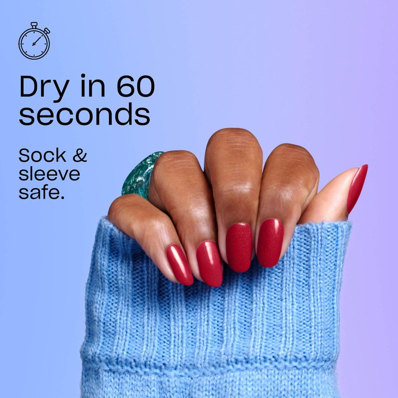 OPI RapiDry Love at Frost Sight | Opaque Bright Neutral White Crème Quick Dry Nail Polish | Vegan, Smudge Proof, Fast Drying | Snow Time to Waste | Holiday 2025