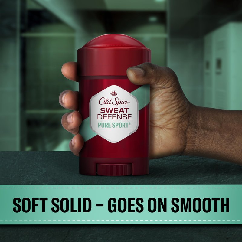 Old Spice Antiperspirant and Deodorant for Men, 24/7 Sweat and Odor Protection, Legendary Fragrance, Sweat Defense, Pure Sport Plus, 2.6 oz