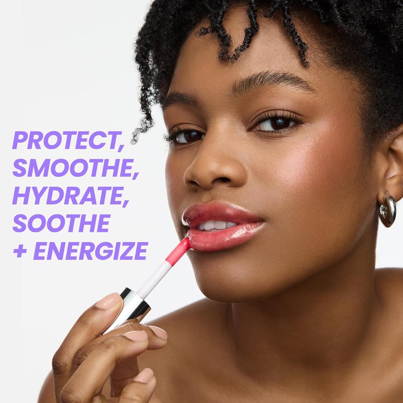 Wonderskin Tinted Lip Oil Rehab Serum - Hydrating, Non-Sticky Red Tint for Dry Lips | Moisturizing Formula