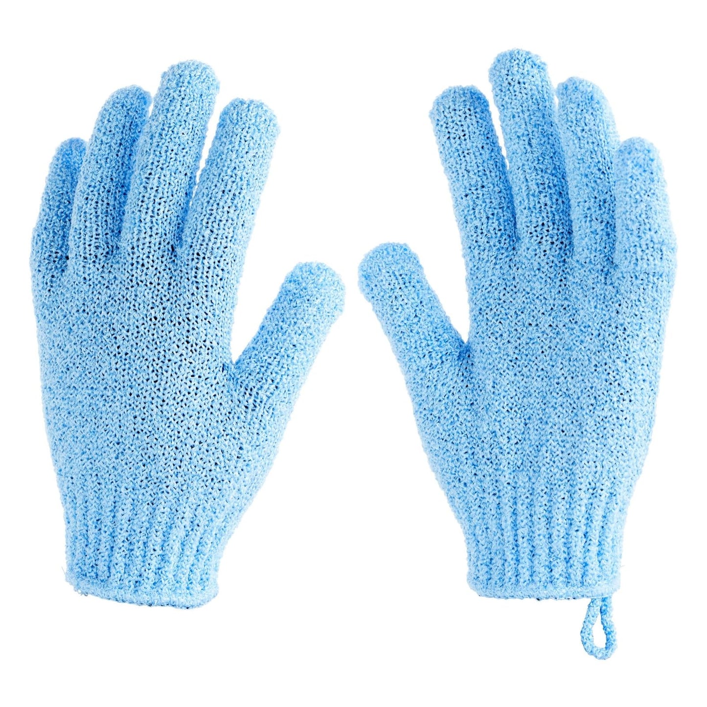 4 Pairs Body Exfoliating Gloves for Shower, Bath Scrub Wash Mitt for Women, Men, Spa, Massage (Pink, Purple, Blue, Beige)