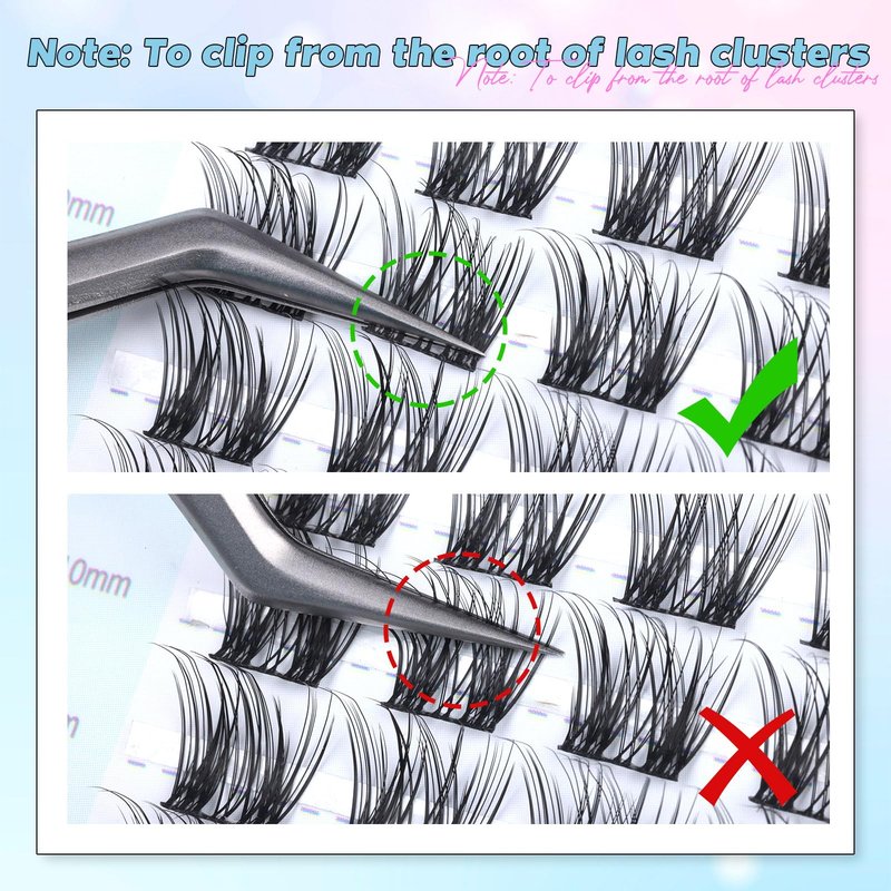 Lash Clusters Natural Eyelash Clusters D-Curly Cluster Lashes zanlufly Wispy Individual Lashes Cluster Eyelash Extension 10 12 14MM DIY Lash Extension