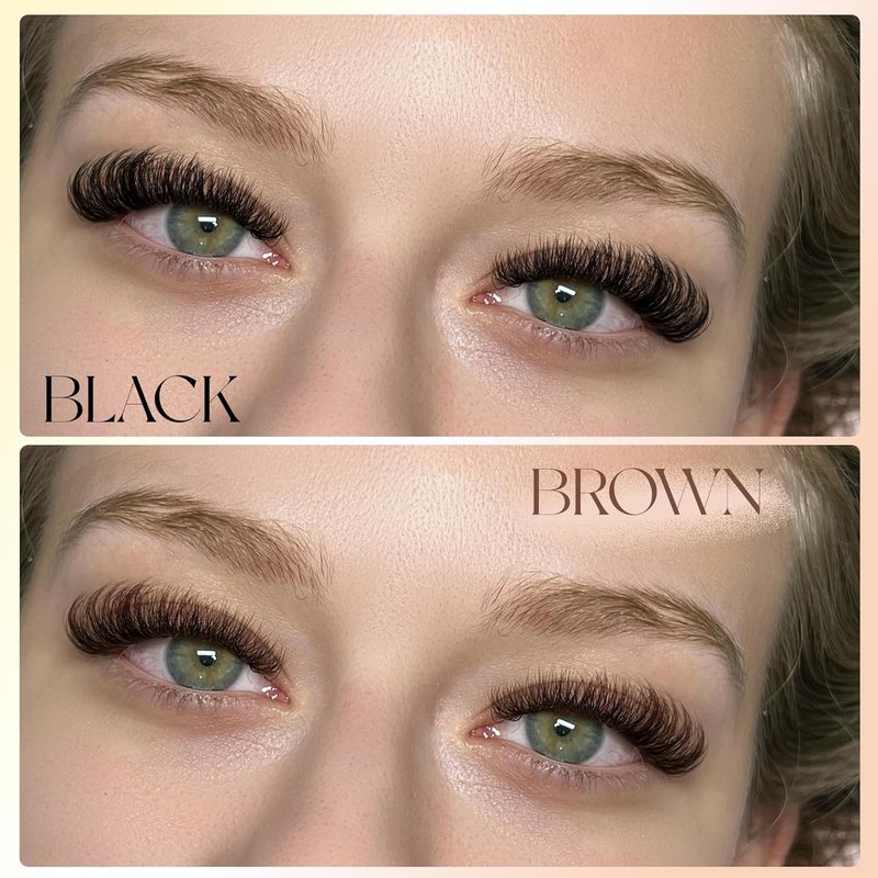 Winifred Brown Lash Clusters - Dark Brown Wispy Thick Volume Eyelash Extensions | 80D, 8-18mm
