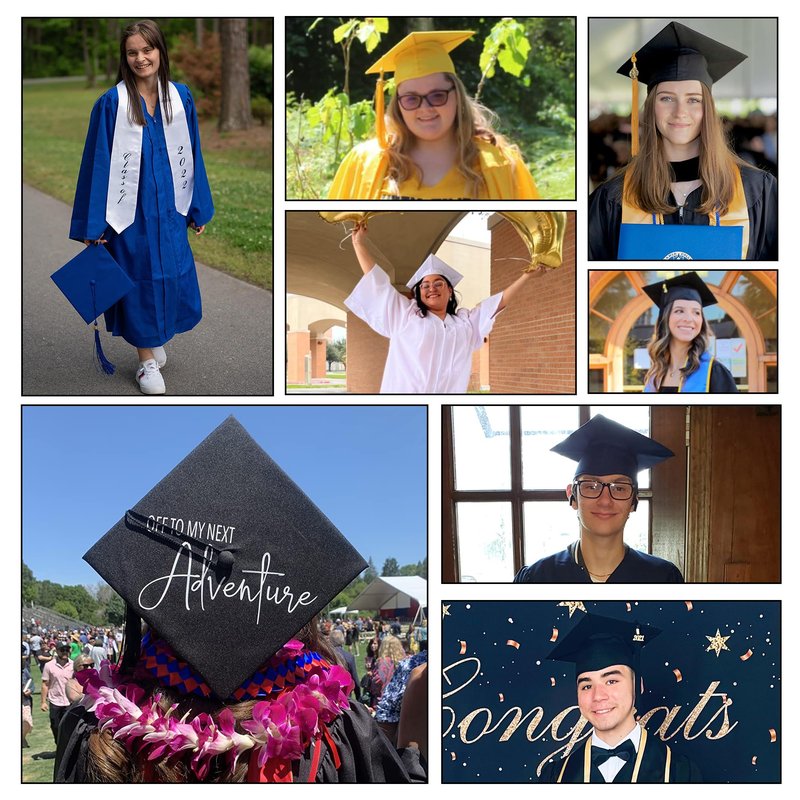 GraduationMall Unisex Adult Matte Graduation Cap with 2026 Tassel Black