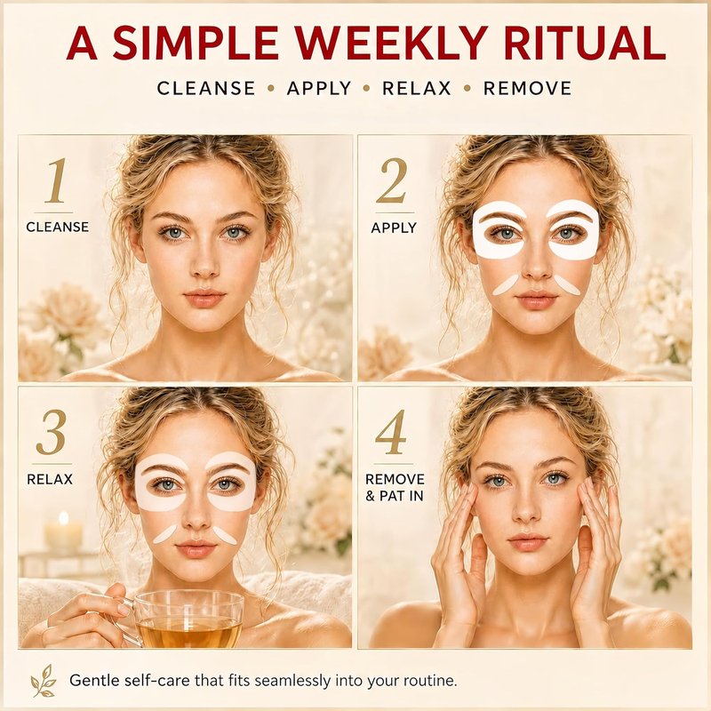 Under Eye Patches - Collagen Hydrogel Mask for Puffy Eyes & Dark Circles | 12 Pairs with PDRN, Retinol & Caffeine