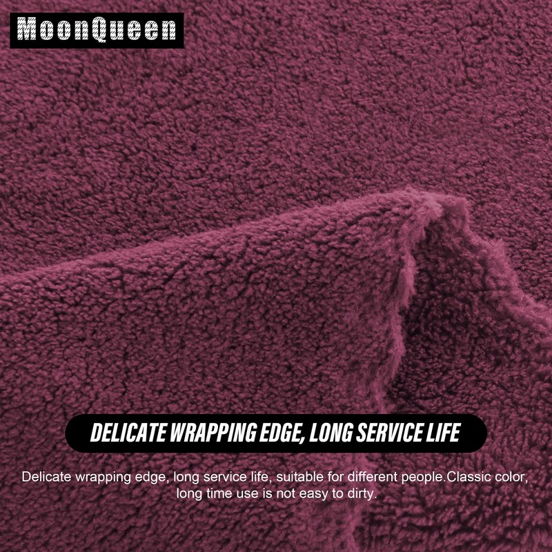 MOONQUEEN Ultra Soft Premium Washcloths Set - 12 x 12 inches - 72 Pack - Quick Drying - Highly Absorbent Coral Velvet Bathroom Wash Clothes (Burgundy)
