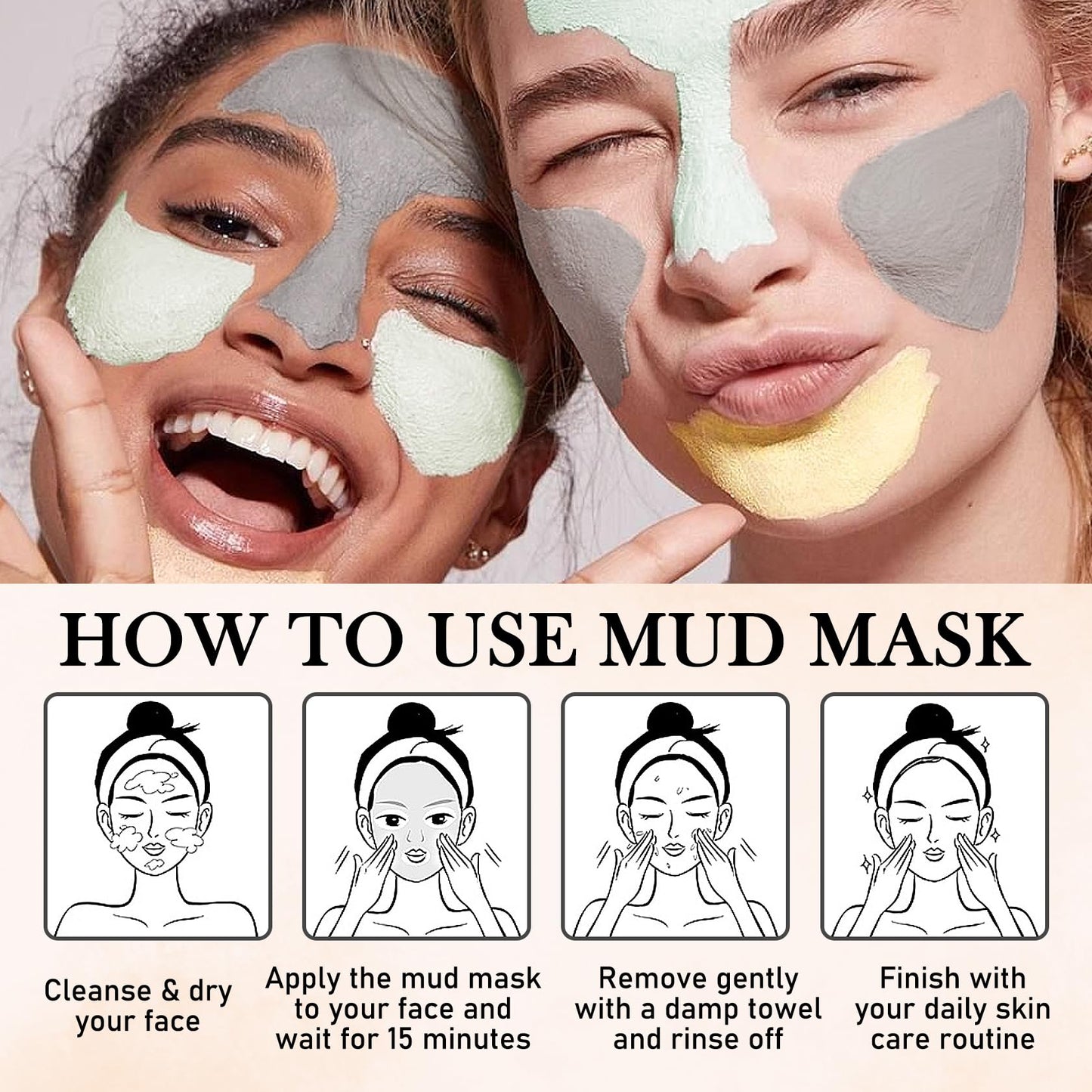 WENJLYJ 30PCS Clay Mask for Face,Vitamin C,Dead Sea Mud,Cucumber Mud Mask Set,Deep Cleansing Blackhead Remover Facial Skin Care Set,Moisturizing Face Masks for Women,Face Masks Gift Set