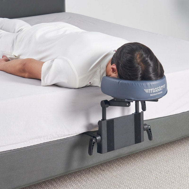MASTER HEALTH PRODUCT Massage Portable Face Down Massage Kit for Desk and Table Top, Office Sleeping Nap Rest Facial Pillow, face Down After Eye Surgery (Blue)