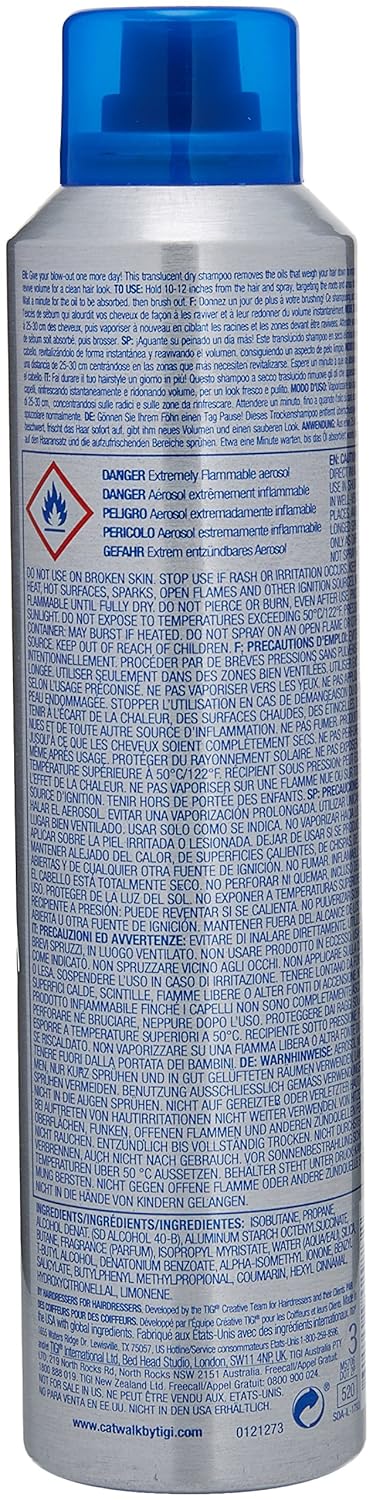TIGI Catwalk Transforming Dry Shampoo - 8.4 Ounce | Refresh & Revive Hair Instantly