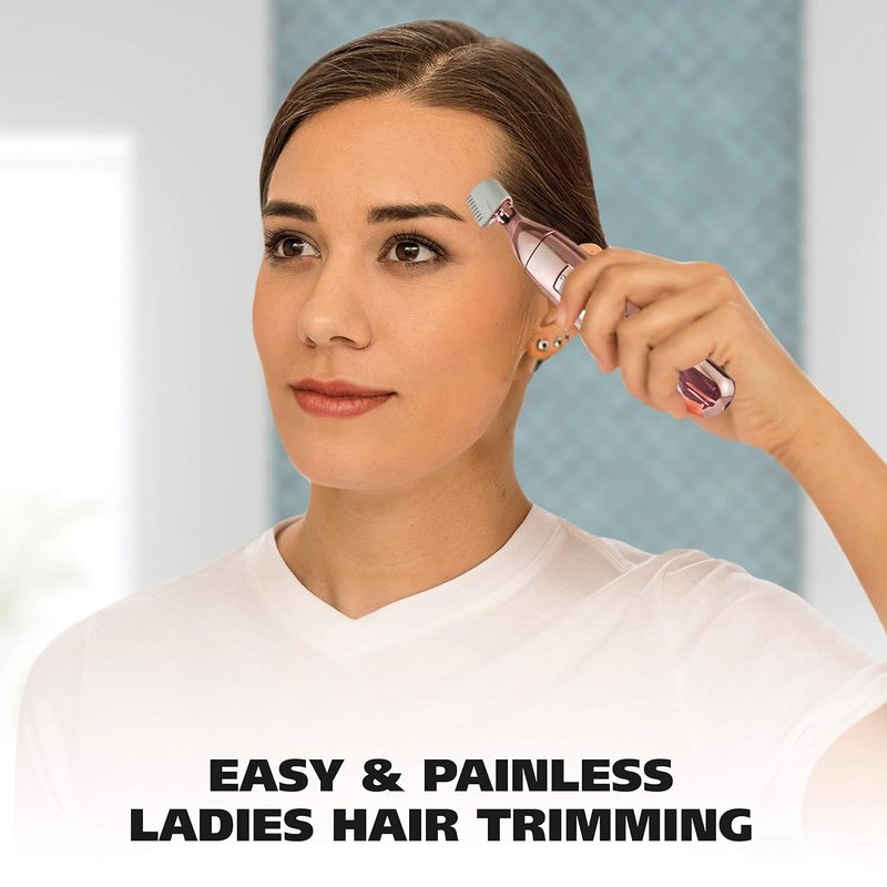 Wahl Pure Confidence Rechargeable Electric Razor, Trimmer, Shaver, & Groomer for Women with 3 Interchangeable Heads - Model 9865-2901V