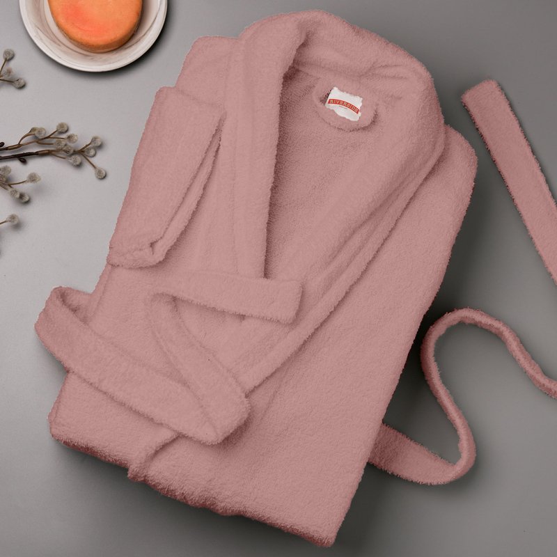 RIVERSIDE Premium 100% Cotton Terry Bathrobe For Women and Men - Soft Towel Robes with Shawl Collar Ajdustable Belt & Pockets