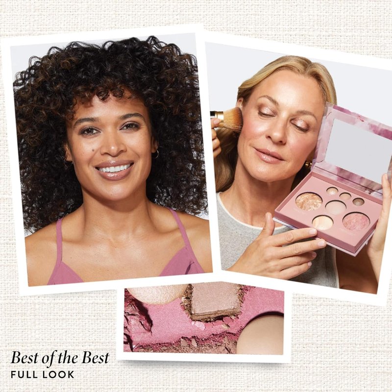 Laura Geller New York Baked Palette - 7-in-1 Full Face Makeup Set | Bronzer, Blush, Highlighters & Eyeshadows - Travel-Friendly