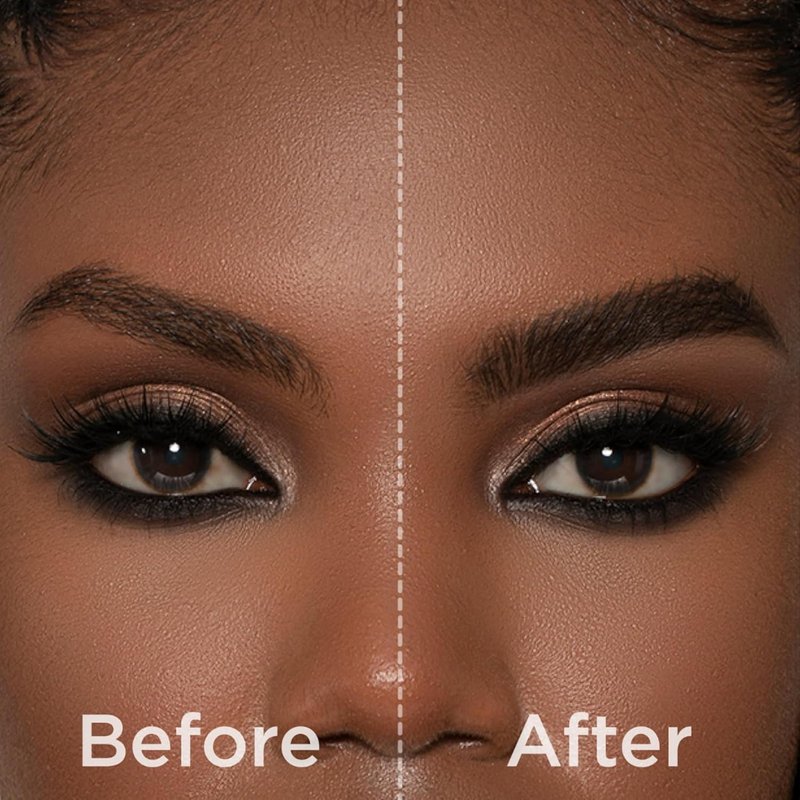 Sigma Beauty Tint + Tame Dark Brow Gel - Professional Brow Tint & Shaping Gel for Natural, Feathered Brows (Dark Brown)