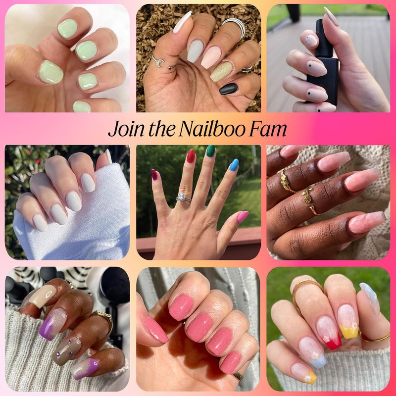 Nailboo Press On Nails, Salon-Quality Reusable Fake Nails for Fast DIY Manicure with Strong Hold Nail Glue for Press Ons, Nail File, & Alcohol Prep Pads, Exotic Emerald