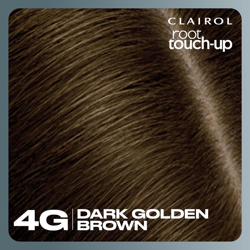 Clairol Root Touch-Up Permanent Hair Dye - 100% Gray Coverage, Dark Golden Brown | Easy Brush Application