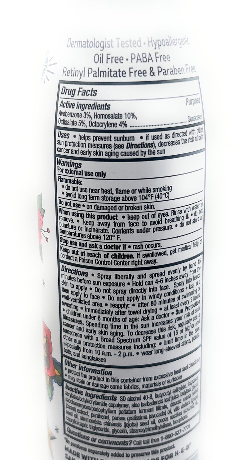 Tattoo Protection Sunscreen Spray - SPF 50-5.5oz - 1 bottle - made in the USA