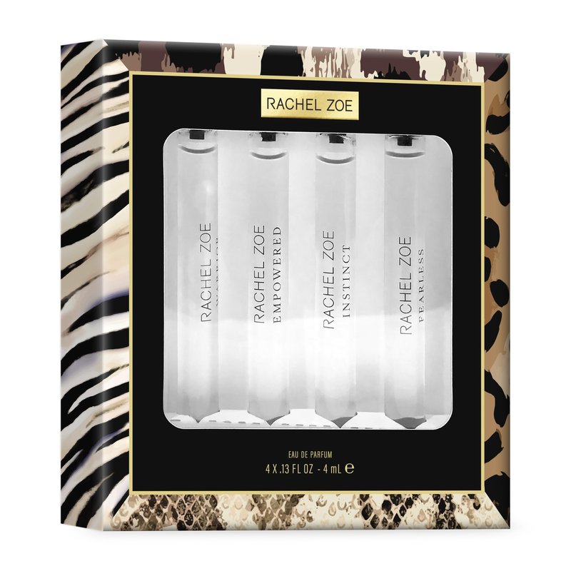 Rachel Zoe Perfume Gift Set - Travel Size Perfume, Eau de Parfum for Women - Collection of Four Unique Fragrances - Ideal Gift Set for Women - 4 pc
