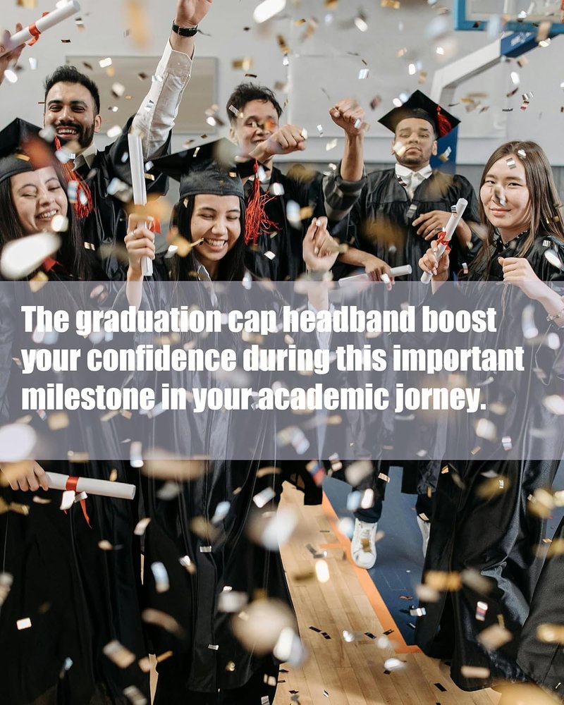 Graduation Cap Headband Secures Decorations Holder Grad Cap Headband Insert Hat Anti-Slip Accessories for Graduates Gift