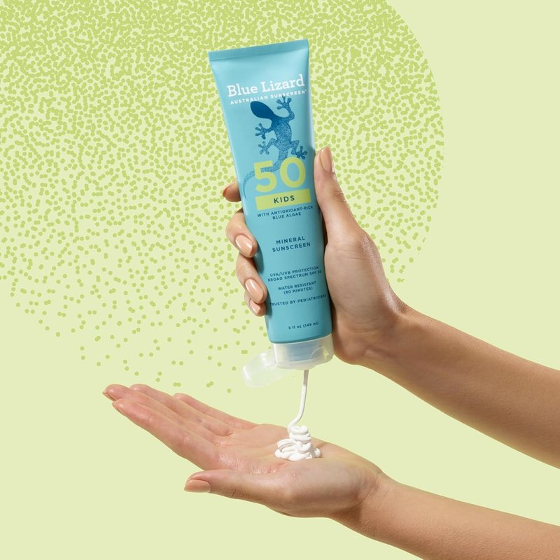Blue Lizard Kids Sunscreen Lotion - SPF 50 Mineral Formula, Water-Resistant & Fragrance-Free, 5 fl oz