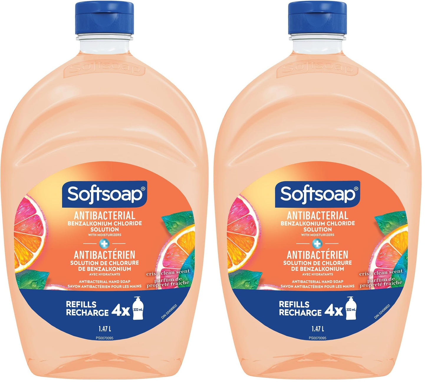 Softsoap Antibacterial Refill 50oz Crisp Clean Scent,(Pack of 2)
