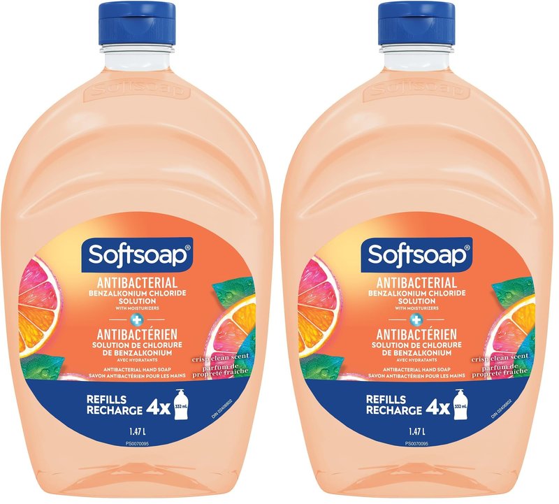 Softsoap Antibacterial Refill 50oz Crisp Clean Scent,(Pack of 2)