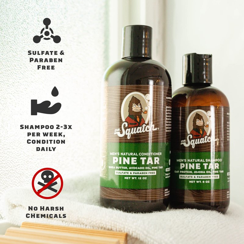 Dr. Squatch Men's Bar Soap - Ocean Expanded Pack: Natural Bar Soap - Bay Rum, Gold Moss, Deep Sea Goat's Milk, Alpine Sage, Cypress and Citrus Hair Care Shampoo and Conditioner