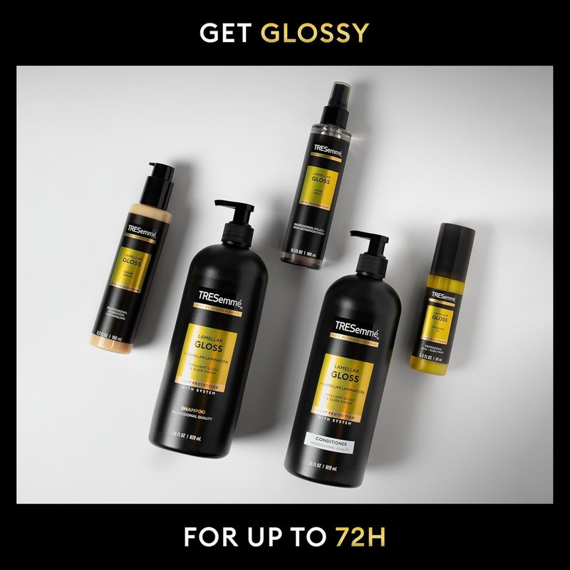 TRESemmé Hydrating Detangling Cream Serum - Ultra Shine Lamellar Gloss, 5.7 Fl Oz | 72-Hour Hydration & Shine
