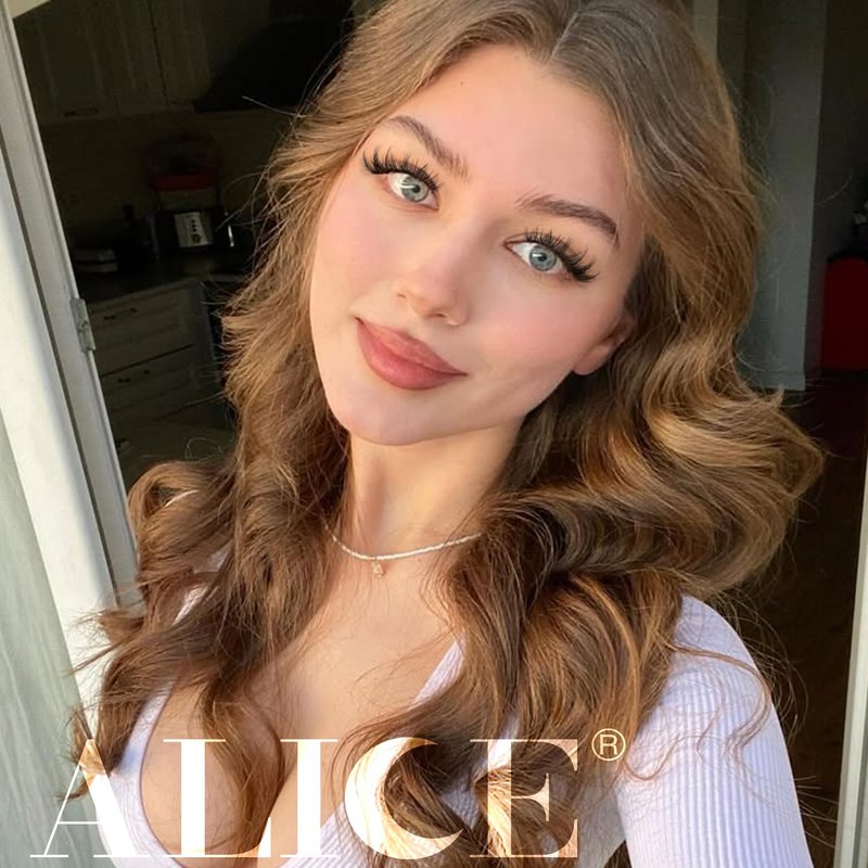ALICE Wispy Lash Clusters Kit Natural Fluffy Lash Extension Kit Cluster Eyelash Extension Kit 162pcs C Curl 10-18mm Eyelash Clusters with Lash Glue Bond and Seal Lash Tweezers