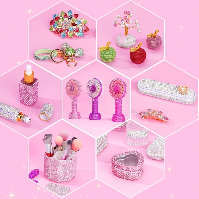 Jelly Rhinestones by 46000Pcs - 42 Colors of 3mm Multicolor Flatback Gems | Crystal Bedazzler Kit with B7000 Glue for Clothing, Shoes, Jewelry, and Nail Art