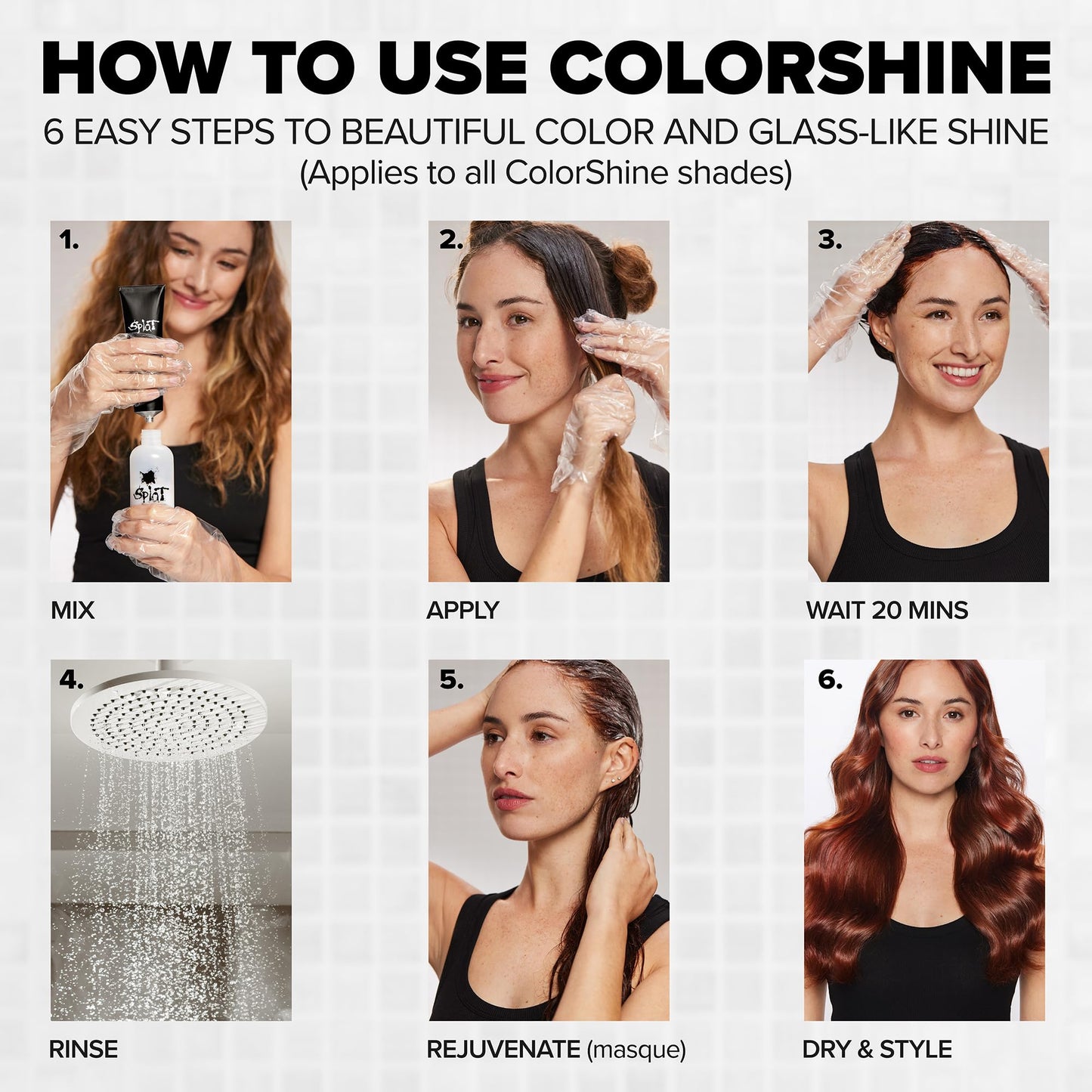 Splat ColorShine Demi-Permanent Hair Color, Bold Espresso