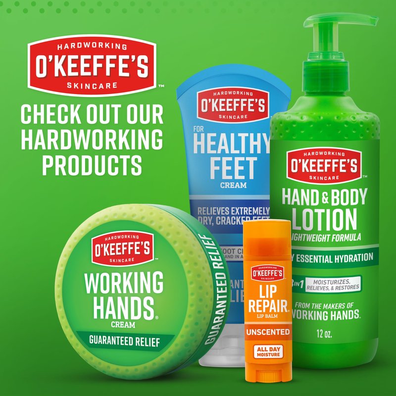 O'Keeffe's Working Hands Night Treatment Hand Cream for Extreme Dryness - 7 oz Tube (1 Pack) - Repairing Skincare for Cracked, Dry Hands