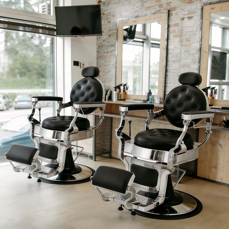 ROWIEP Barber Chair Salon Chairs for Hair Stylist, Heavy Duty Hydraulic Barber Chairs for Barbershop Home,360° Swivel Reclining Hairdresser Chair for Beauty Salon Spa Shampoo Styling