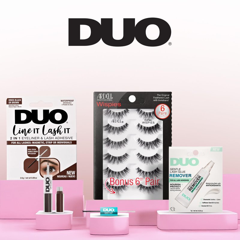 Duo Quick-Set Strip Lash Adhesive - Dark Tone, Long Lasting Lash Glue, Waterproof, Strong Hold for Strip Lashes & Eyelash Clusters, 0.25 oz