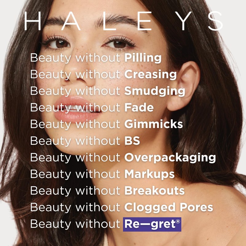 HALEYS Beauty Concealer Makeup Brush for Under Eye & Face Makeup, Precision Flat Brush for Cream, Liquid & Powder Make Up, Seamless Blending, Targets Under Eyes and Blemishes, Vegan & Cruelty Free
